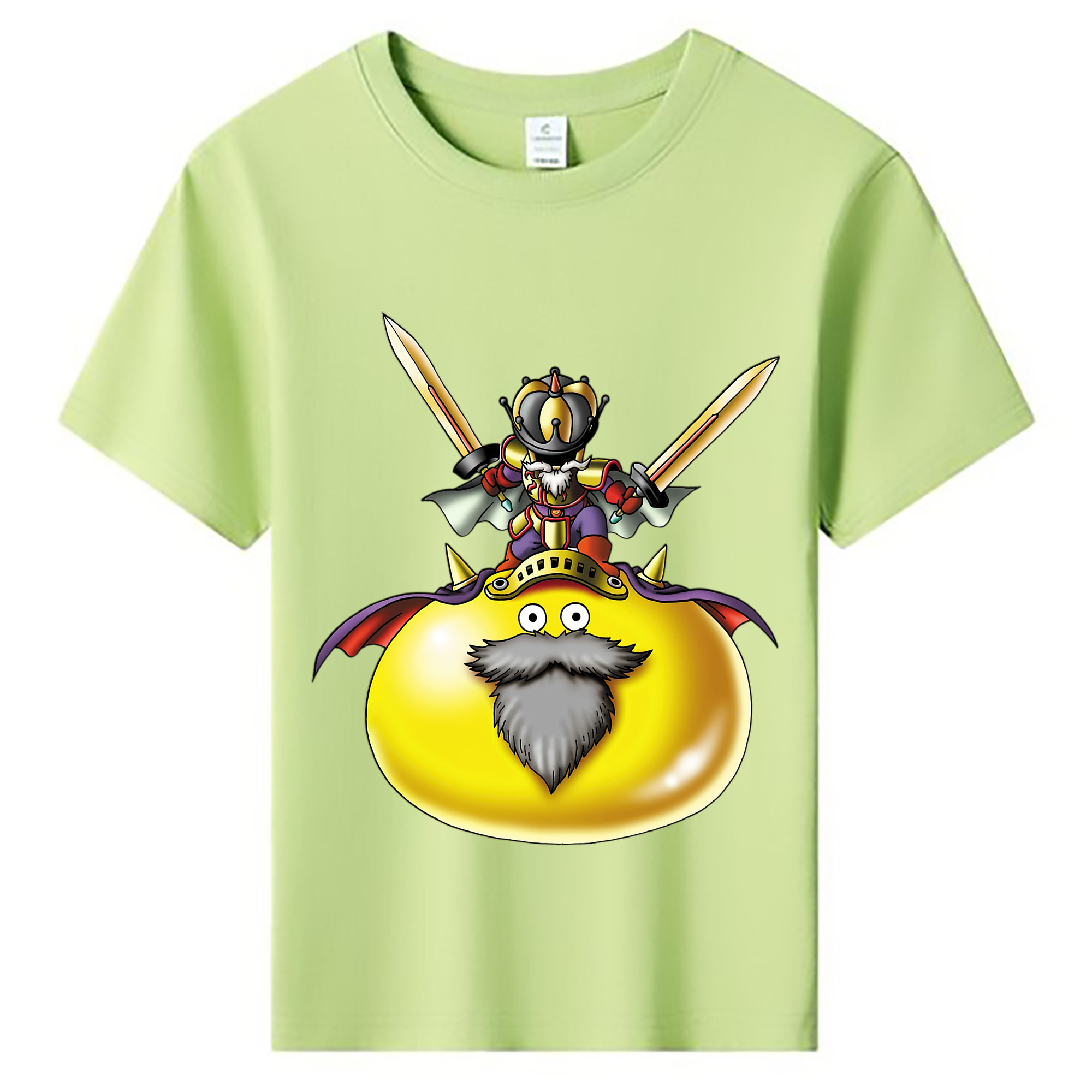 （画像用） ドラゴンクエスト Doragon Kuesuto Dragon Quest 綿100％キッズTシャツ（フロントプリント）